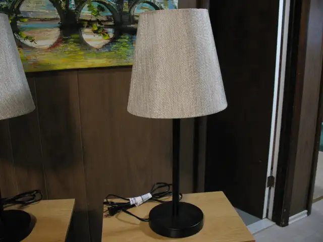 BRAND NEW, 2 End Tables and 2 Free New Lamps - Photo 9