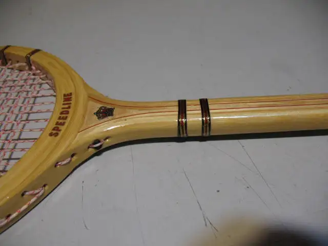 Vintage Slazenger Speedline Wooden Squash Racket, LIKE NEW - Photo 9