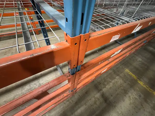PALLET RACKING BLOW OUT - 10' tall x 44' deep x 8' long beams. - Photo 5