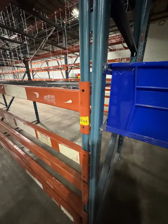 PALLET RACKING BLOW OUT - 10' tall x 44' deep x 8' long beams. - Photo 6