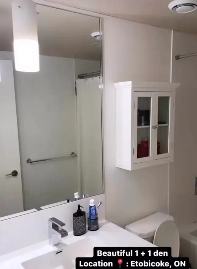 1 Den (Den with a door) |CN Views |$2350 | Near Subway   Parking - Photo 8