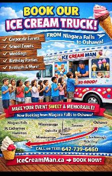 Ice cream truck for hire/rent. 6477396460