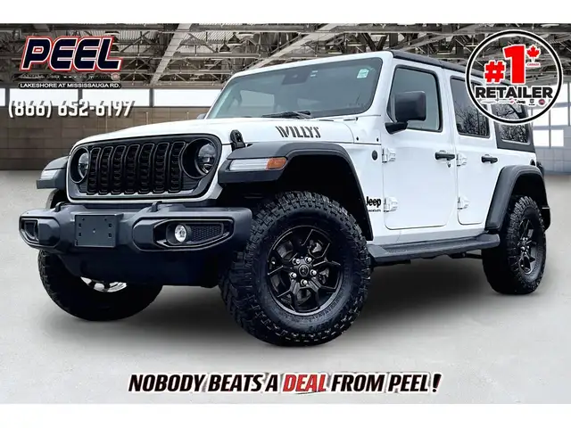 2025 Jeep Wrangler Willys 4Dr V6 | Heated Seats | Safety Group |