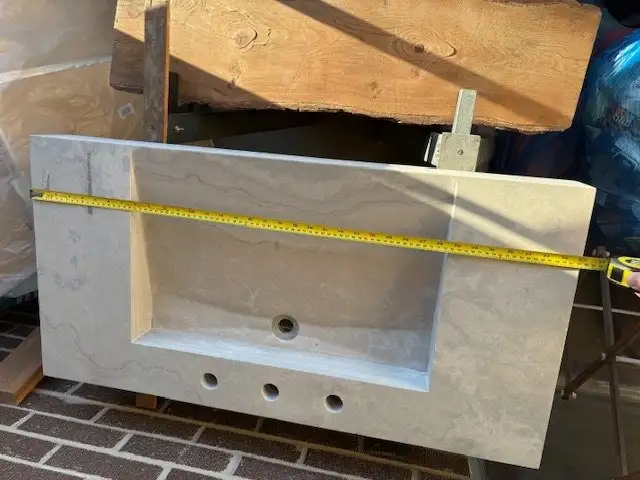 Quartz Countertop with Integrated Sink - Contact now