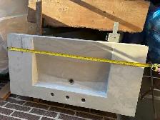 Quartz Countertop with Integrated Sink - Contact now