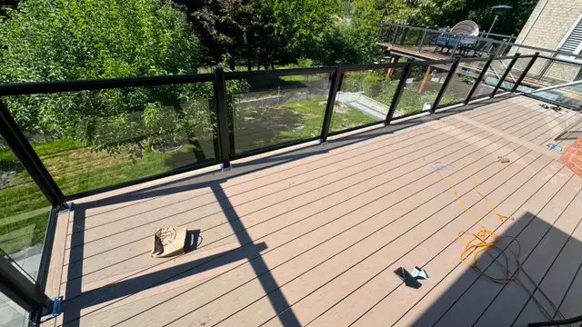 Composite deck installation
