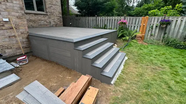 Composite deck installation - Photo 7