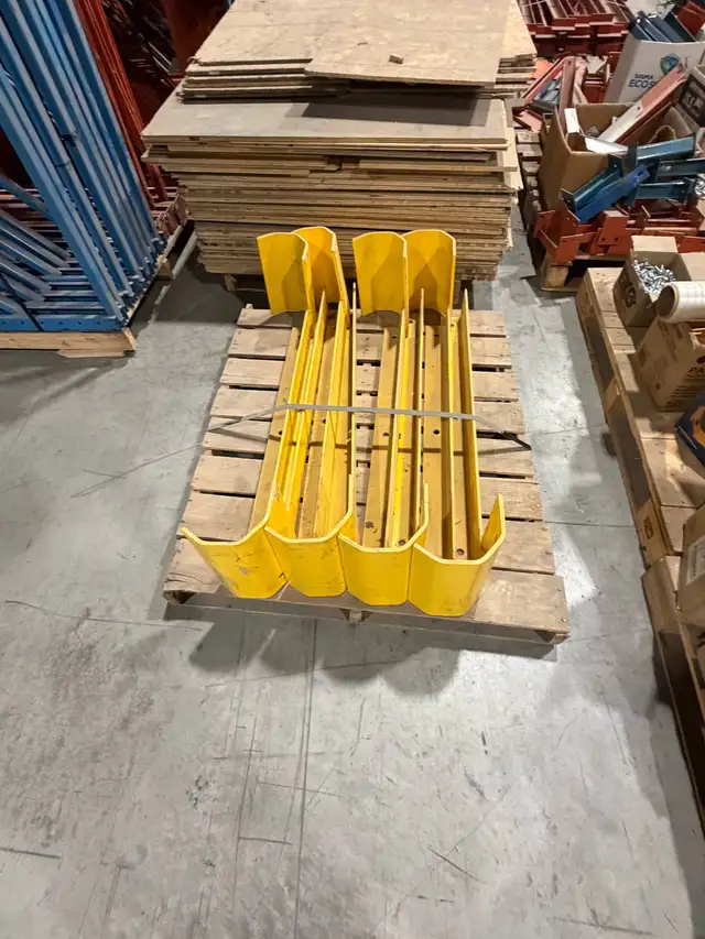 Safety equipment and pallet racking for sale.