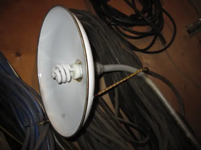 WHITE PORCELAIN ENAMEL OUTDOOR LIGHTING,FARM,WAREHOUSE,FACTORY - Photo 7