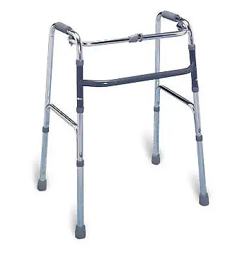 New Used Aluminum Folding 2 wheel Walker Senior Rollator Walkers - Photo 3