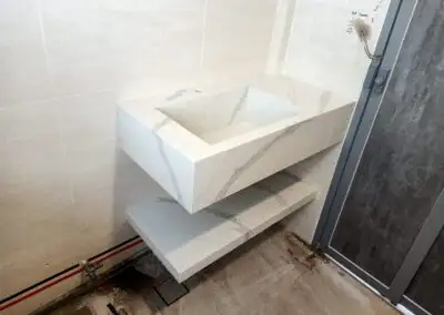 Quartz Vanity Top with Integrated Undermount Sink - Contact Now - Photo 3