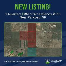 4 Qtrs Deeded Land   1 Qtr Assignable Crown Lease | Parkbeg, SK