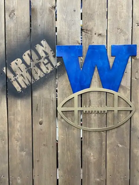 WINNIPEG BLUE BOMBERS OLD LOGO WALL DECOR SIGN