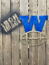 WINNIPEG BLUE BOMBERS OLD LOGO WALL DECOR SIGN