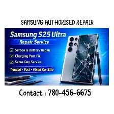 SAMSUNG S25 ULTRA BROKEN SCREEN REPLACEMENT (780-456-6675)