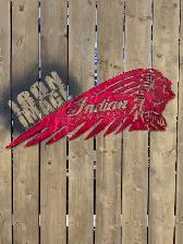 Indian Motorcycle Wing Metal Art Decor Sign