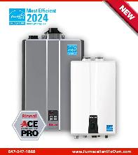 RX199iN & RX160iN Rinnai Tankless Water Heater - Made in Japan