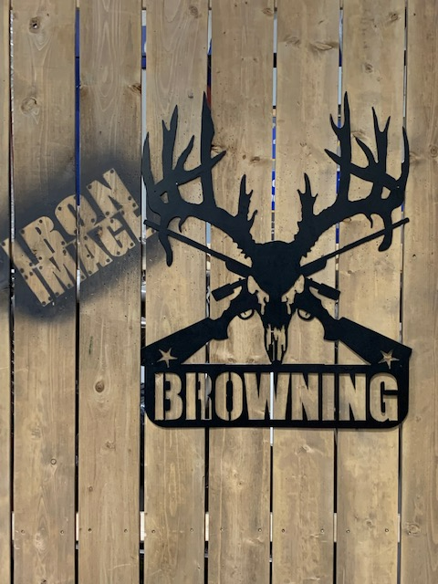 SPLIT LETTER MONOGRAM OUTDOOR METAL ART SIGN - Photo 4