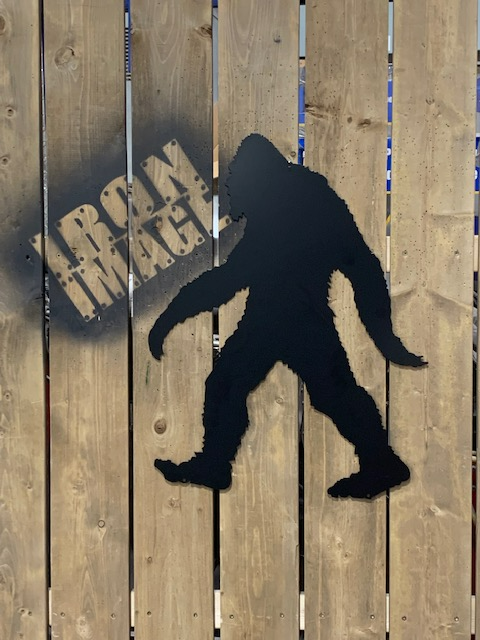 Sasquatch/Big Foot Metal Art Wall Decor