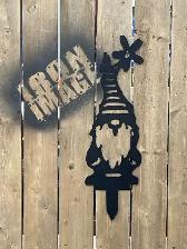 Gnomes Outdoor Garden Metal Art Decor