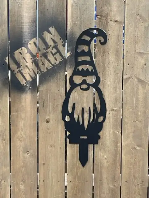 Gnomes Outdoor Garden Metal Art Decor - Photo 7