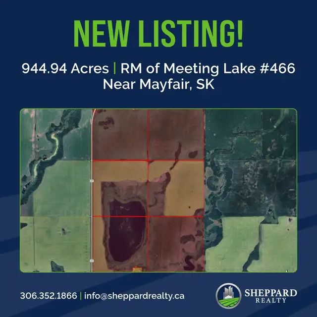 944.94 Acres | RM of Meeting Lake # 466 | Near Mayfair, SK