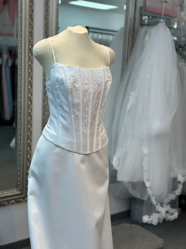 Corset Satin Wedding Gown - Photo 2