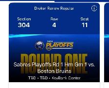 playoff Buffalo sabres game 1 tickets