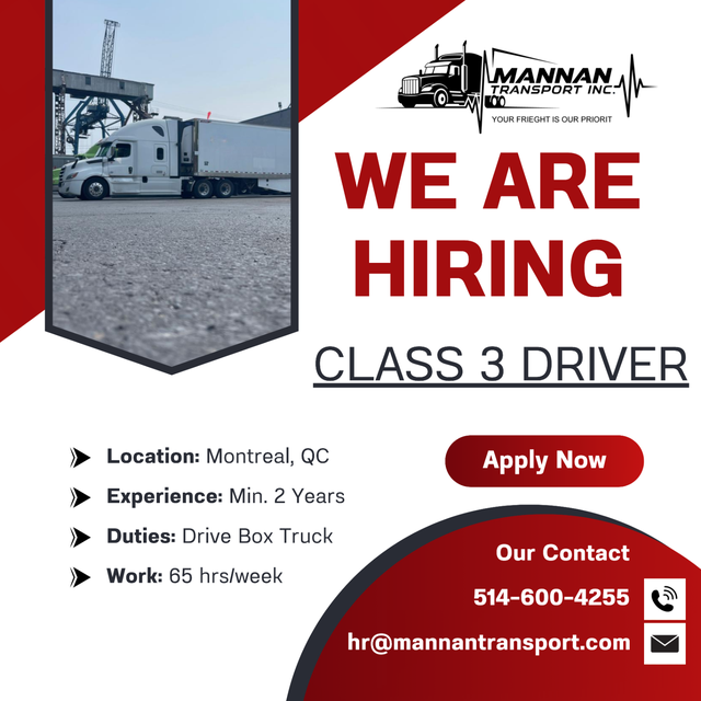 CLASS 3 DRIVER NEEDED!