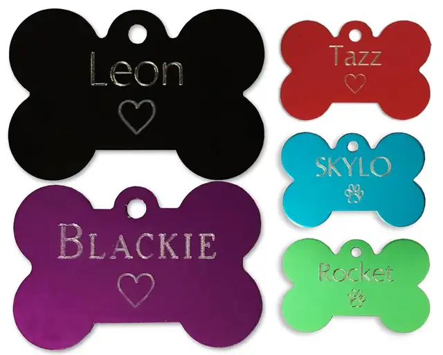 Médaille Gravée Personnalisée pour Chien et Chat $ 5.99 - Photo 8