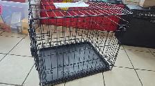 Foldable Metal Wire Pet Crate with Tray