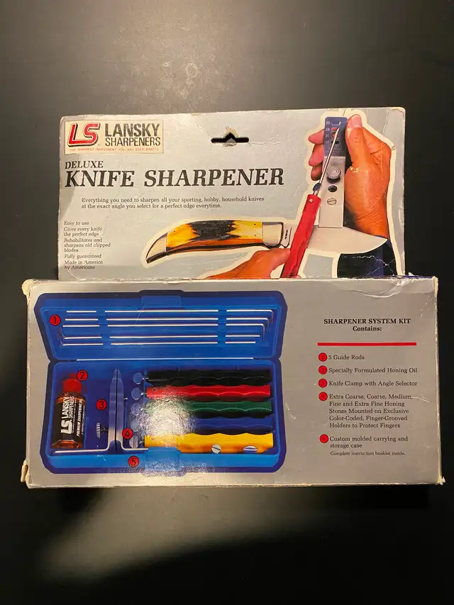 Lansky Deluxe Knife Sharpening Kit new in box