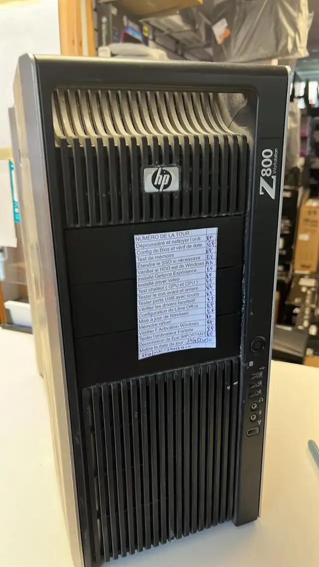 PC GAMING GTX1060 6GB 32GB RAM SSD 1TB HP Z800 Fortnite Ready - Photo 2