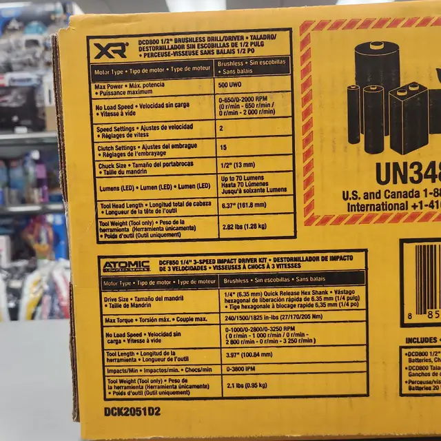 DEWALT 20V Brushless Cordless Drill/Impact Combo Kit - BRAND NEW - Photo 2