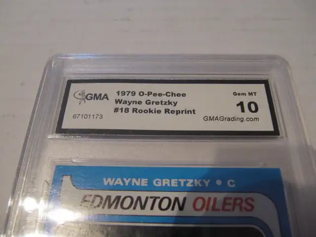 Wayne Gretzky C 1979 OPC #18 Rookie Reprint Card GMA Graded 10 - Photo 2