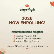 Tiny Maple Montessori – 10 Years of Experience