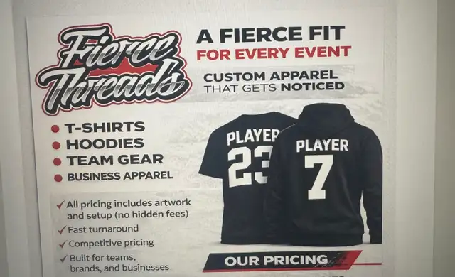 Custom apparel, t shirts hoodies and team apparel