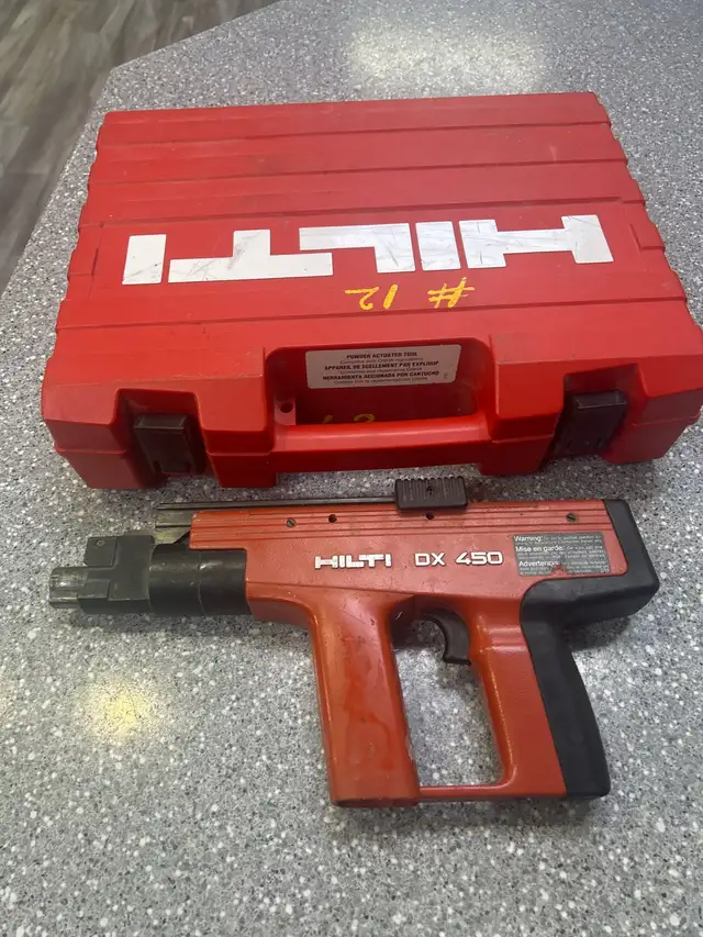 Hilti DX450 Concrete Powder Nailer Kit With Case