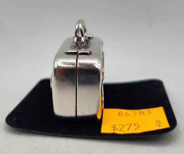 Tiffany & Co. .925 Sterling Silver Suitcase Pill Box - Photo 4