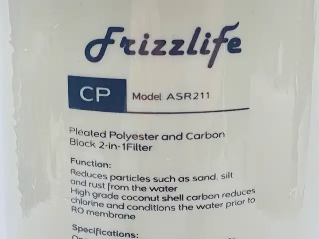Brand New Genuine Frizzlife ASR211 Replacement Filter Cartridge - Photo 6