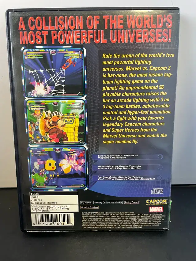 PS2 MARVEL VS CAPCOM 2 - Photo 3