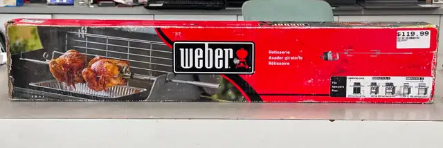 Weber Stainless Steel Grill Rotisserie - BRAND NEW