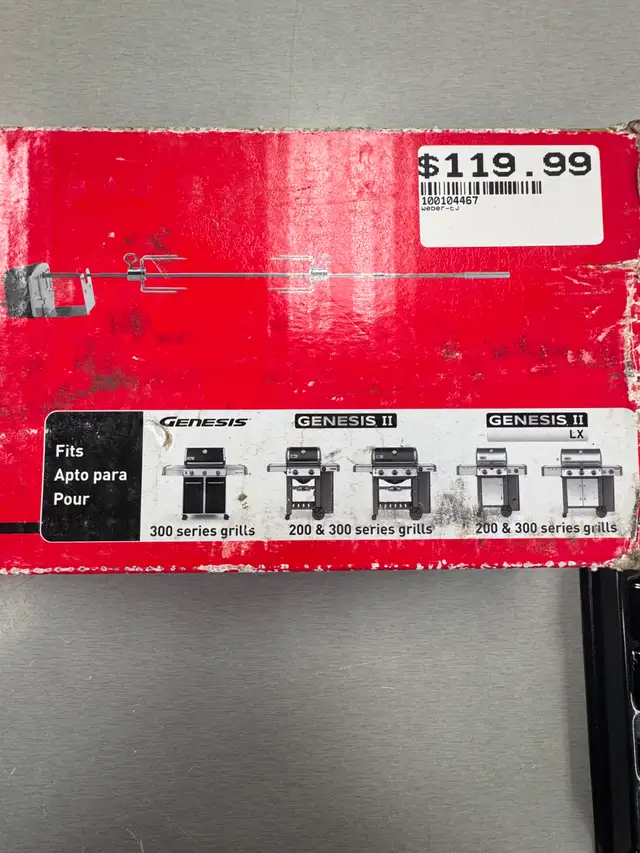 Weber Stainless Steel Grill Rotisserie - BRAND NEW - Photo 2