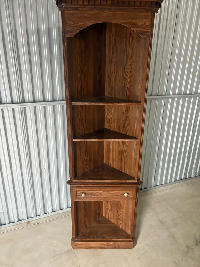 Free delivery used Wooden Corner Shelf Unit - Photo 3