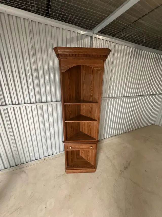 Free delivery used Wooden Corner Shelf Unit - Photo 5