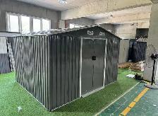 8ft x 11ft Garden Storage Shed Galvanized