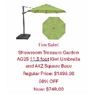 FIRE SALE - Green Garden Umbrella Parasol de Patio Vert 10 pieds
