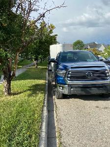 2 guys with a truck and trailer
