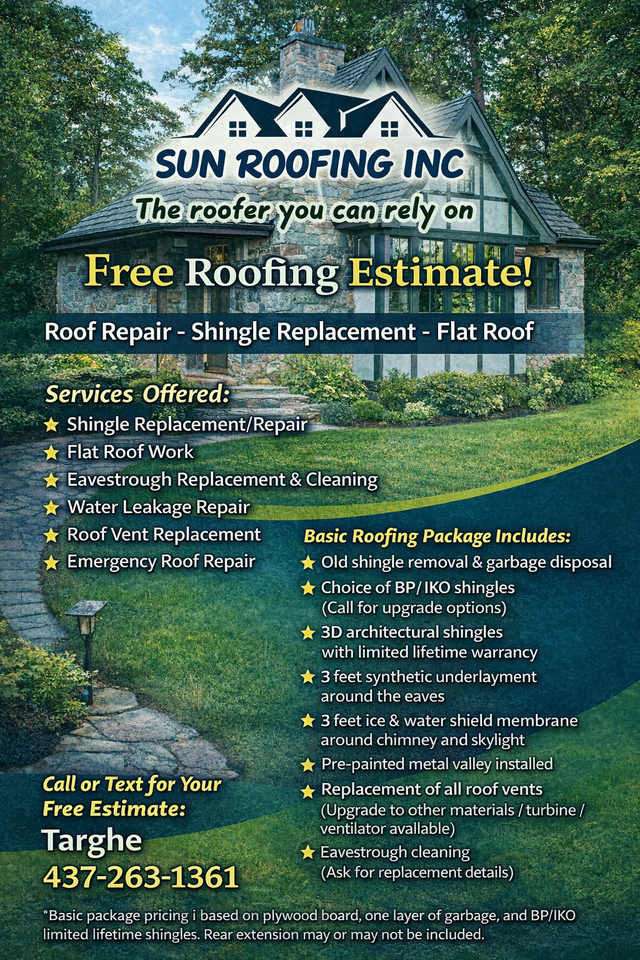 Free Roofing Estimate | Shingle Repair, Flat Roof, Leak Repair