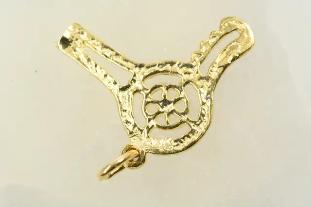 10K DIAMOND CUT HAIR DRYER PENDANT - Photo 2